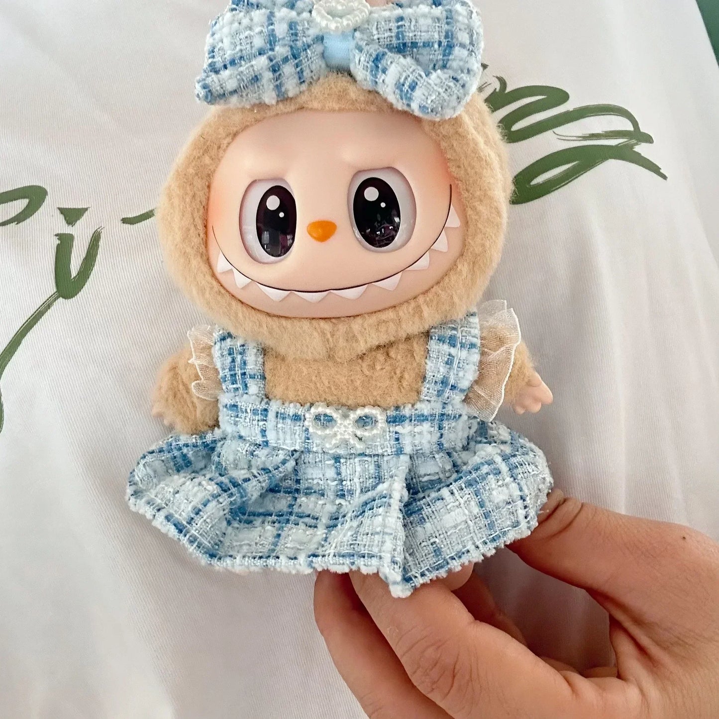 🌟 Accessoires Vêtements Mini Poupée LABUBU 17 cm – Édition K-Pop Style EXO