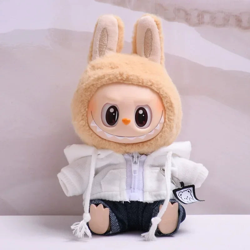đ VĂȘtements de FĂȘte Labubu pour PoupĂ©es 17 cm â Hoodie & Jeans