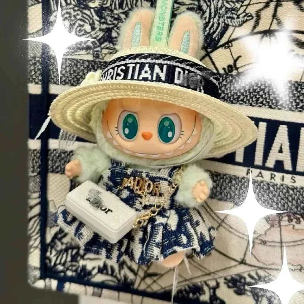 đ VĂȘtements de PoupĂ©e Labubu 17cm - Luxe Mini Macaron