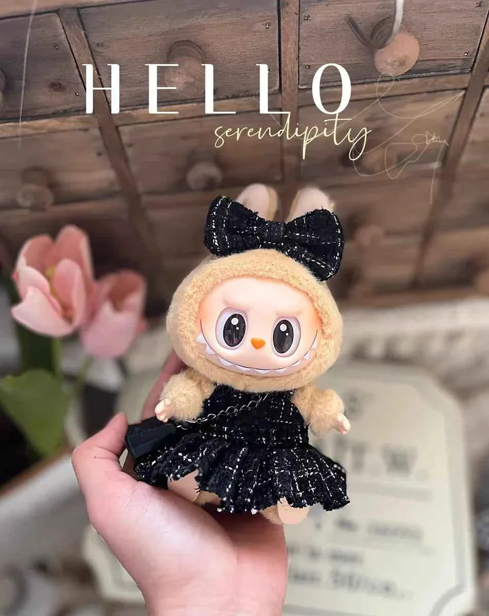 đ VĂȘtements de PoupĂ©e Labubu 17cm - Luxe Mini Macaron