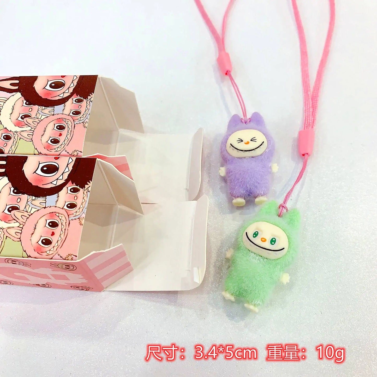 🎨 Labubu Cartoon Resin Plush Pendant – Accessoire Kawaii à Surprendre !