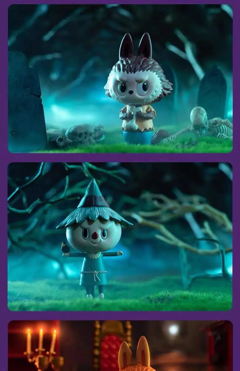 🎃 Figurine de Monstre Halloween Labubu – Boîte Mystère