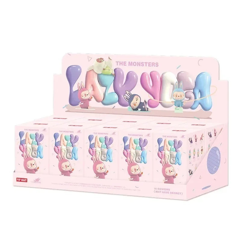 🌿 Figurine Kawaii LABUBU – Série Lazy Yoga