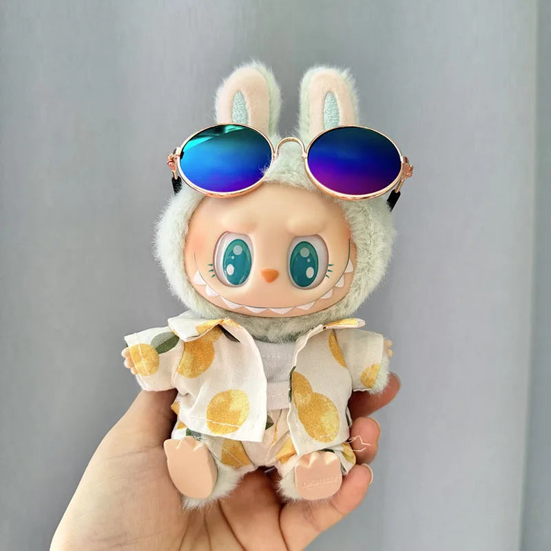🌺 Ensemble de vêtements de luxe Hawaï pour Labubu V1/V2 – Vacances stylées au bout des doigts !