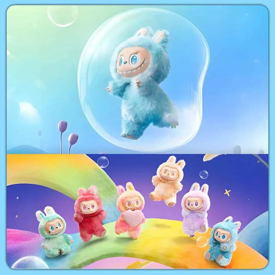 💖 Figurine Émaillée Labubu Heartbeat Macaron – Monstre Kawaii Collectible