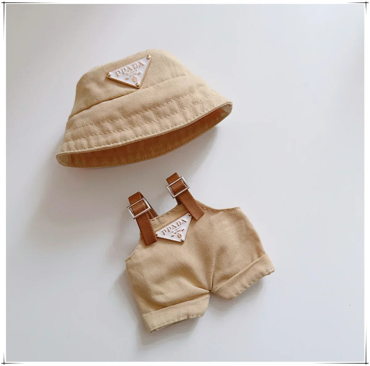 👗🧢 Vêtements Mini Poupée Labubu 17 cm – Tenue Complète avec Chapeau & Chaussures
