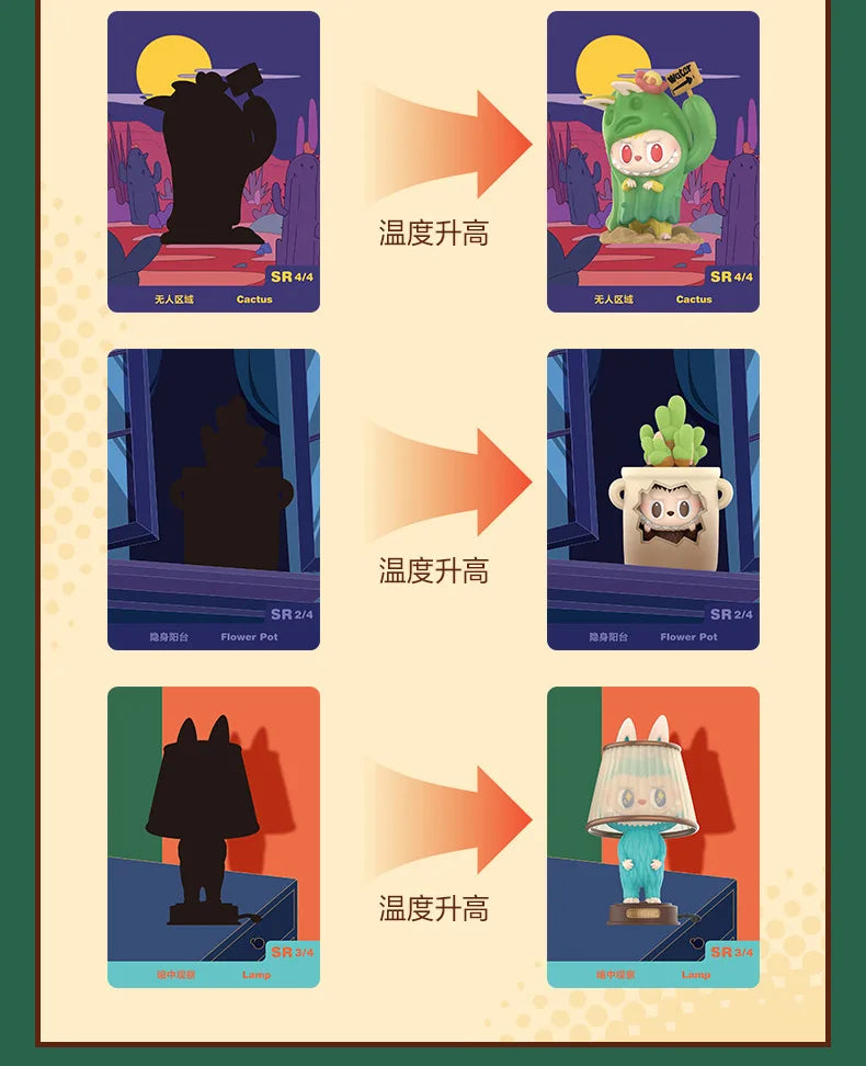 🎁 Labubu Monstres – Série Presque Cachée | Boîte Surprise Kawaii (12 Modèles Uniques)