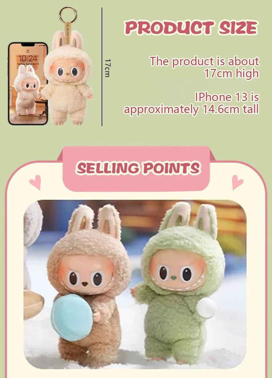 🎌 Figurine Manga Labubu – Collection Monstre