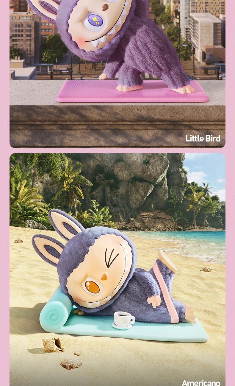 🧘♀️ LABUBU The Monsters – Série Yoga Paresseux