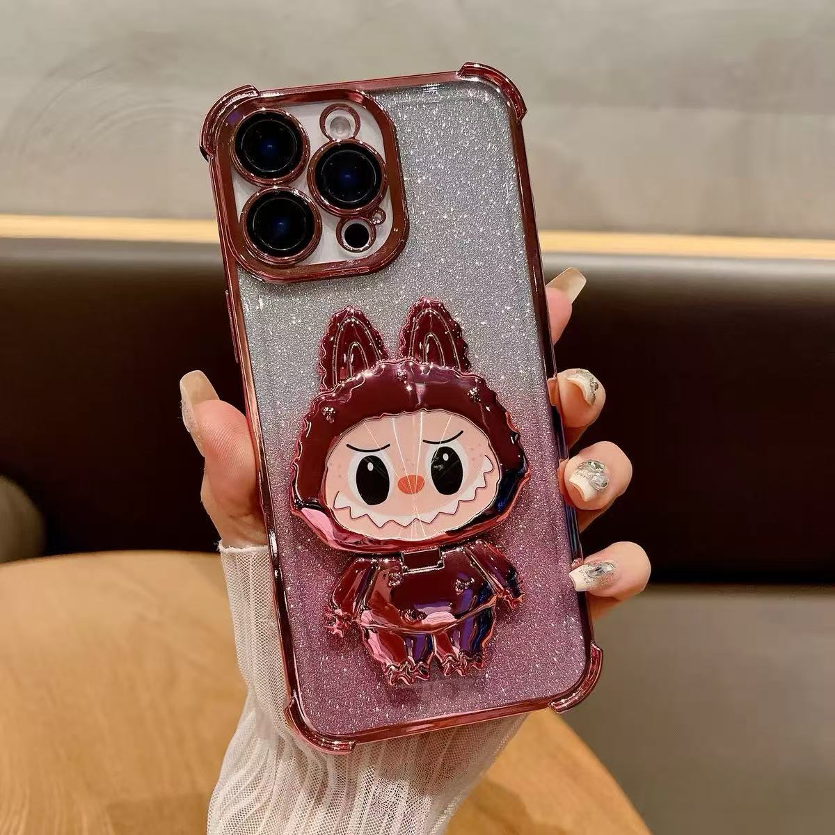 Fluffy Labubu 3D Case β The Ultimate Cute Protection for Your iPhone