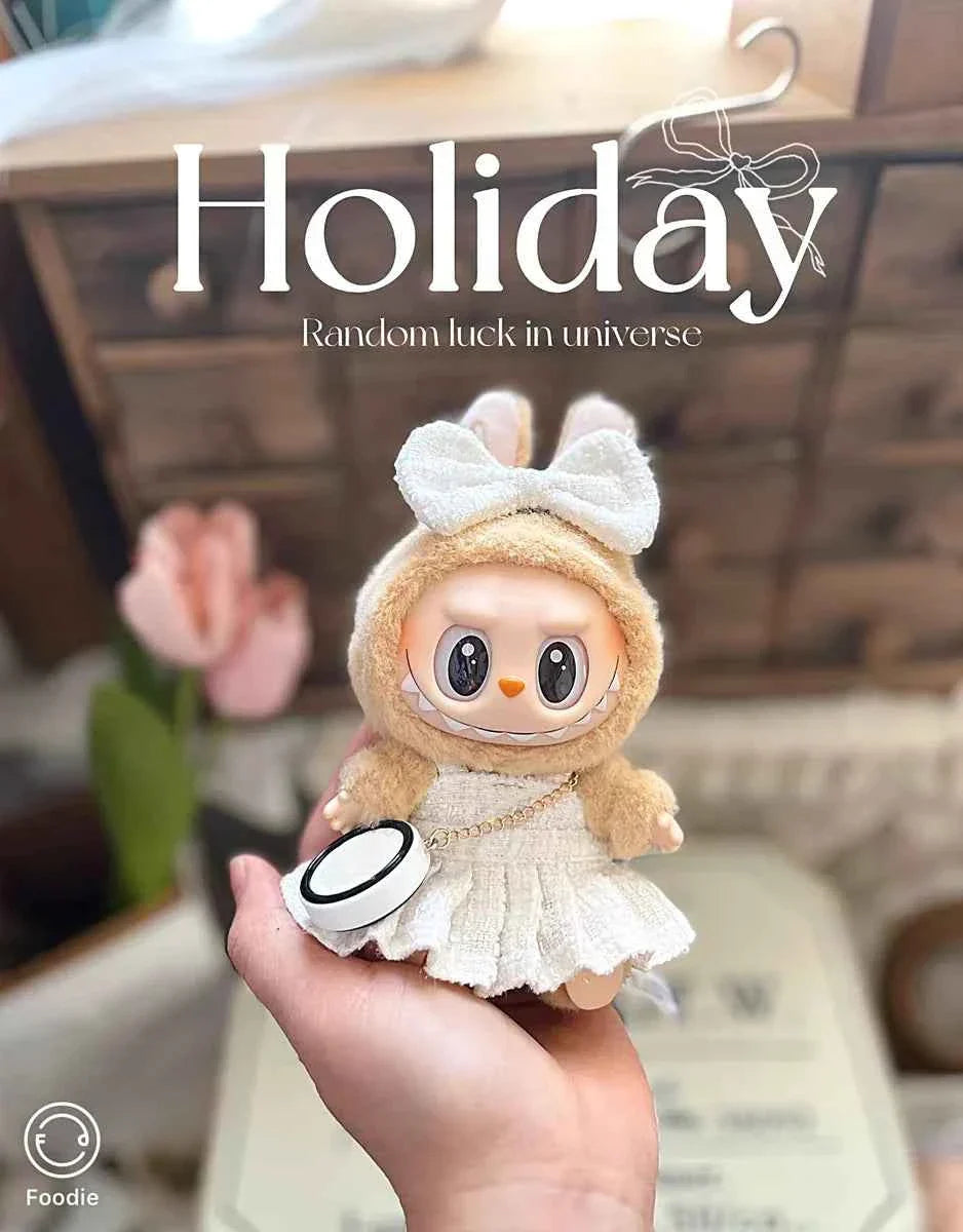 đ VĂȘtements de PoupĂ©e Labubu 17cm - Luxe Mini Macaron