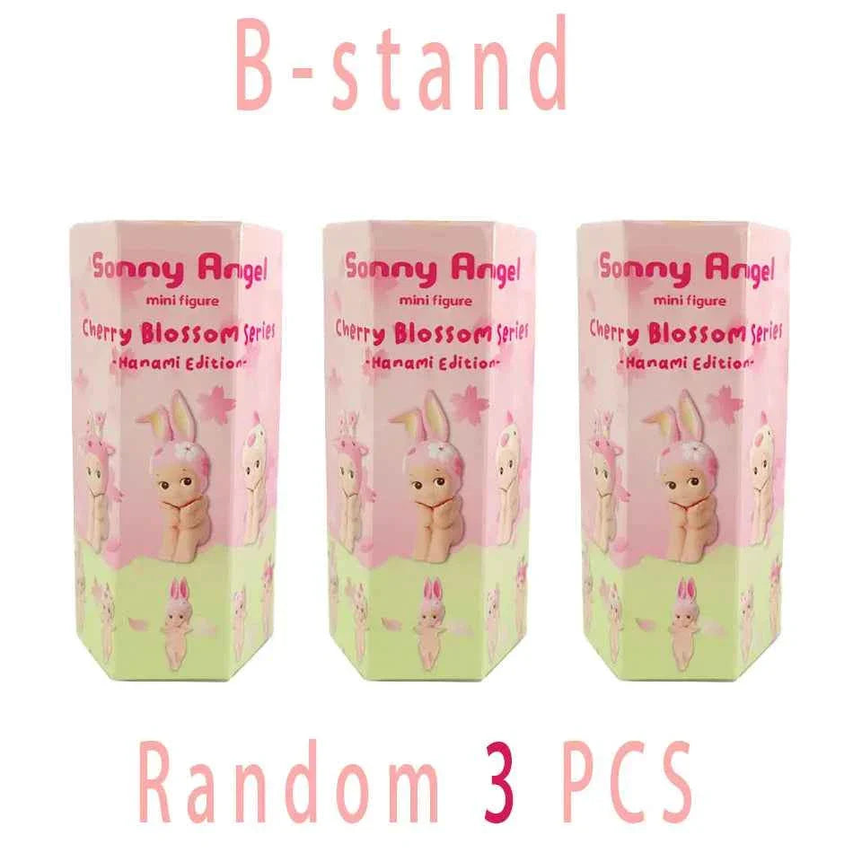 🌸 Figurine Mini Hippers LABUBU – Édition Cherry Blossom