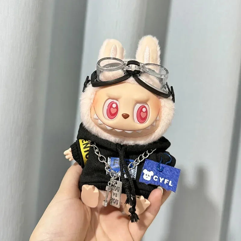 đ VĂȘtements de FĂȘte Labubu pour PoupĂ©es 17 cm â Hoodie & Jeans