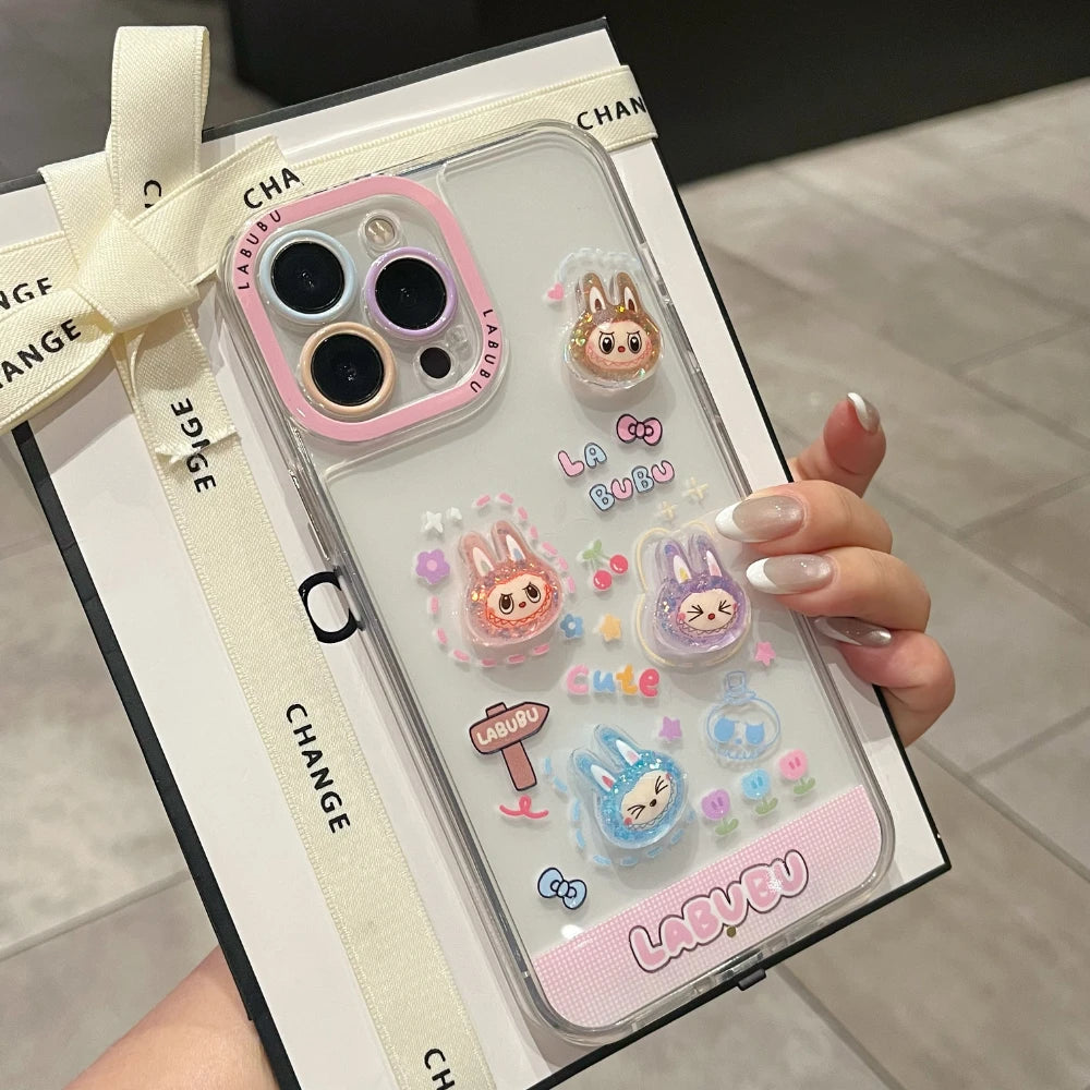 Labubu Light-Up iPhone Case β Shockproof & Glows on Calls