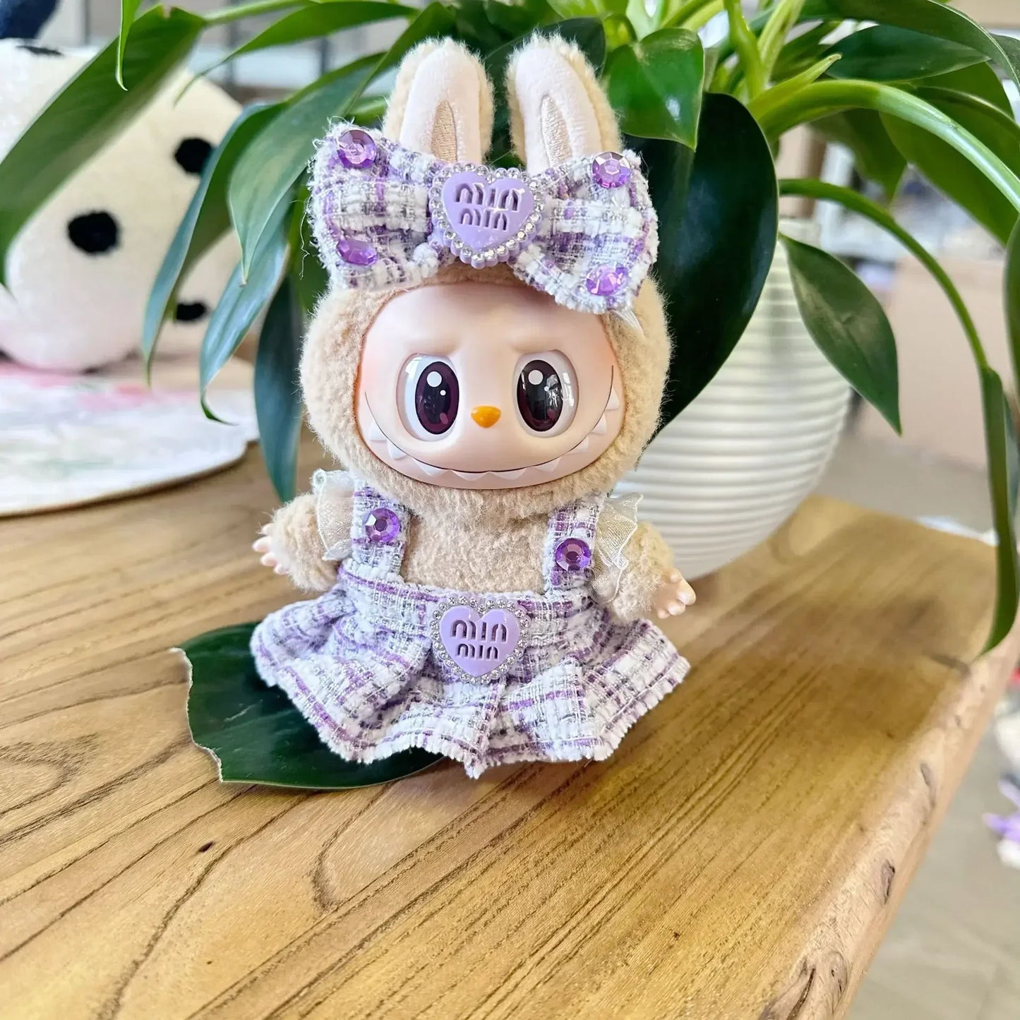 🌟 Accessoires Vêtements Mini Poupée LABUBU 17 cm – Édition K-Pop Style EXO