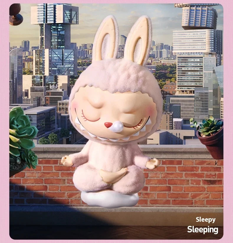 🧘♂️ Pop Mart Labubu – Figurine "Yoga Lazy