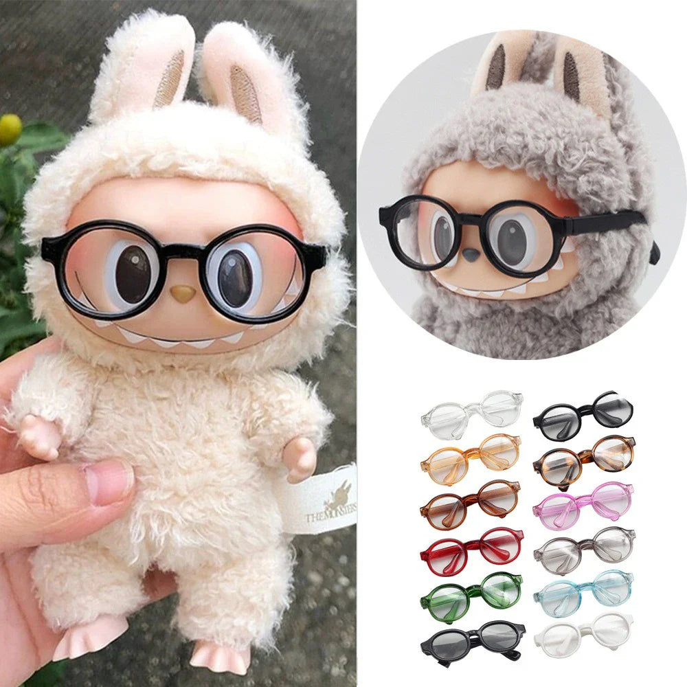 🤓 Lunettes Transparentes Labubu 6.5 cm – Le Détail qui Fait Briller vos Poupées