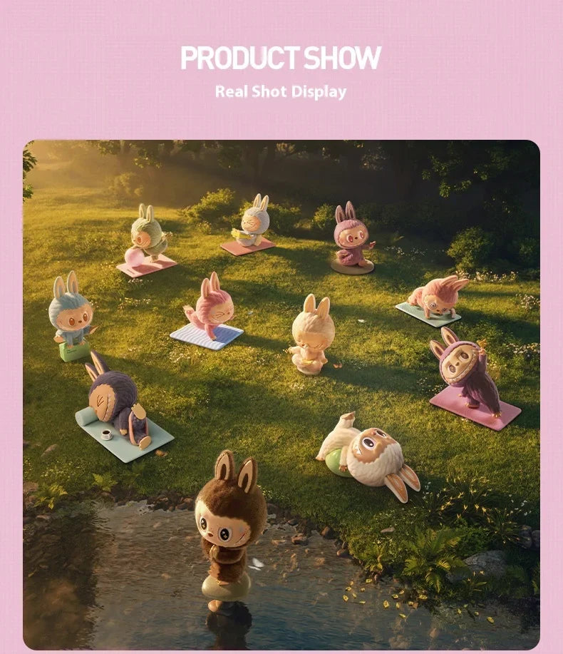 🧘♂️ Pop Mart Labubu – Figurine "Yoga Lazy