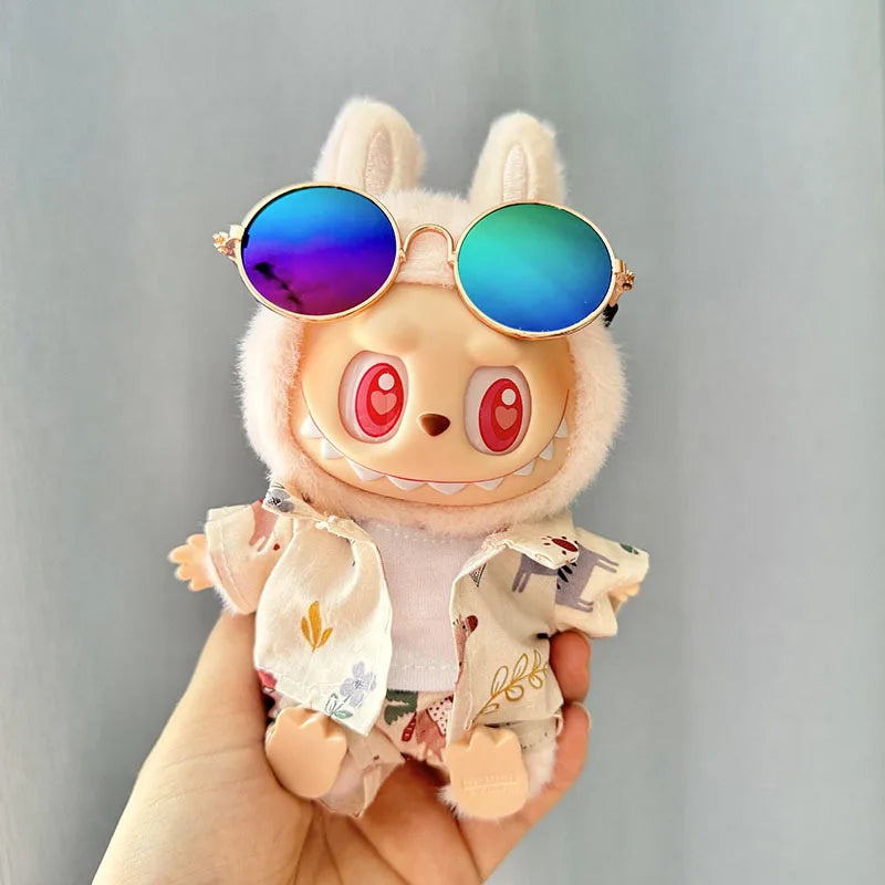 🌺 Ensemble de vêtements de luxe Hawaï pour Labubu V1/V2 – Vacances stylées au bout des doigts !