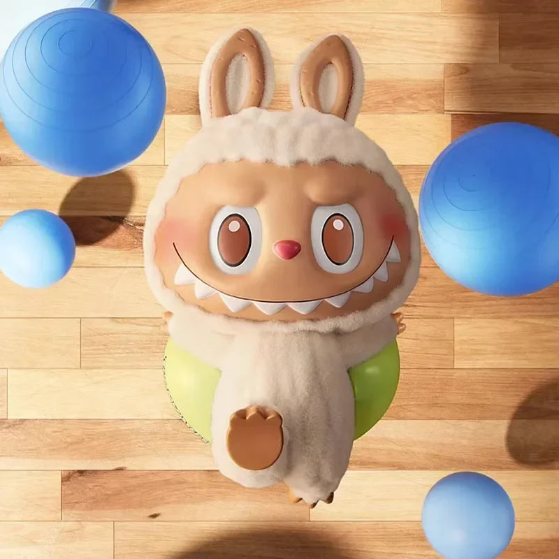 🧘 Figurine Labubu Lazy Yoga – Boîte Surprise Kawaii