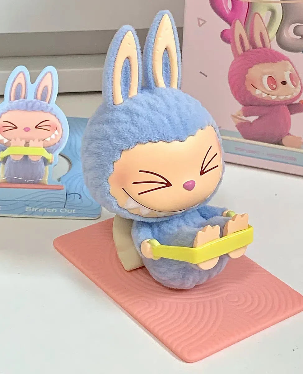 🧘 Figurine Labubu Lazy Yoga – Boîte Surprise Kawaii
