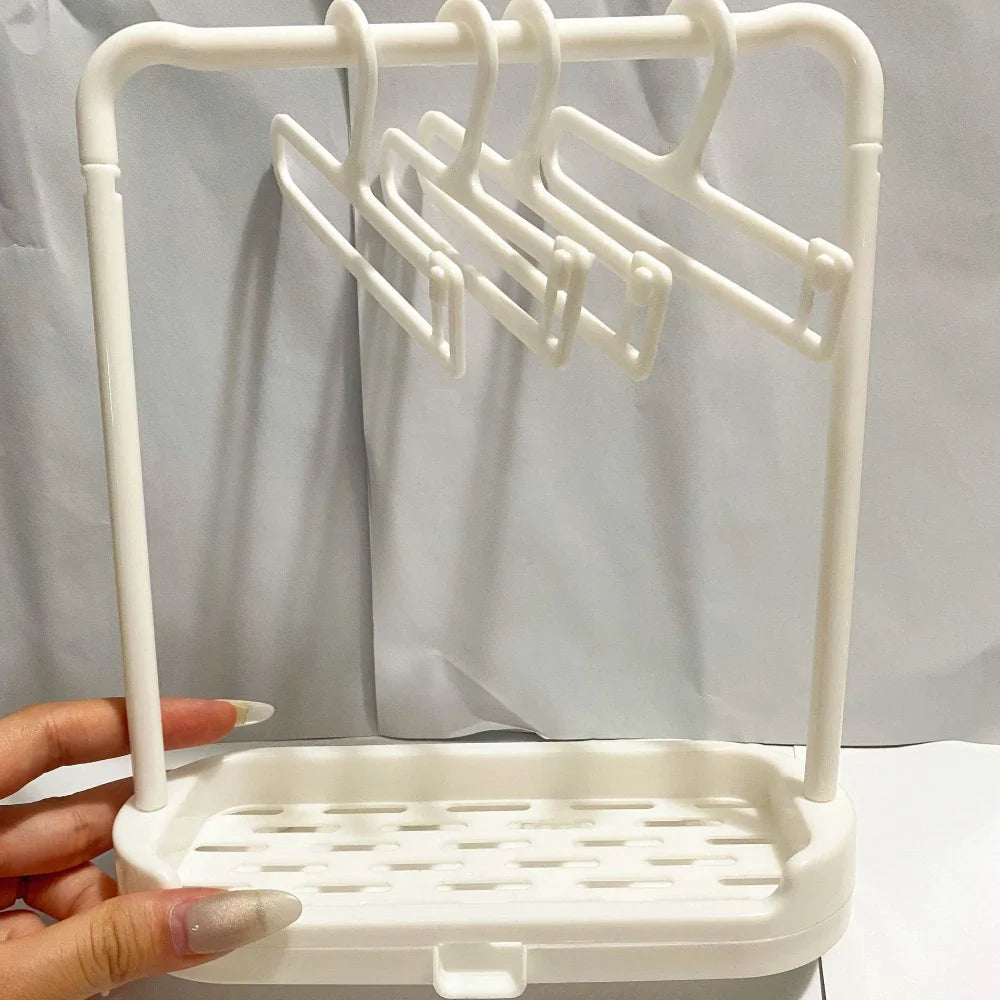 👗 Ensemble de 10 Mini Cintres pour Poupées Labubu – Organisation & Style