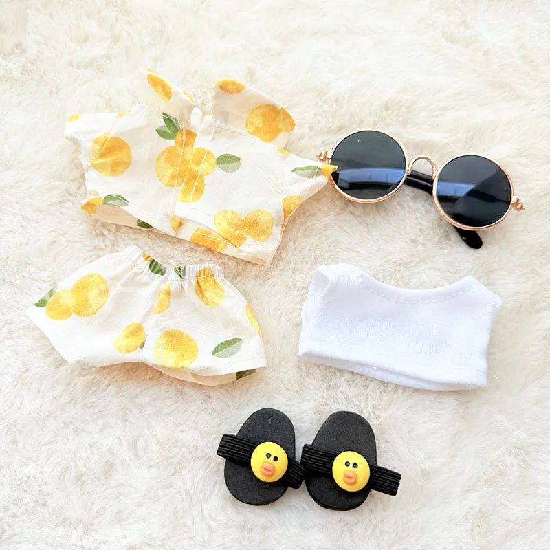 🌺 Ensemble de vêtements de luxe Hawaï pour Labubu V1/V2 – Vacances stylées au bout des doigts !