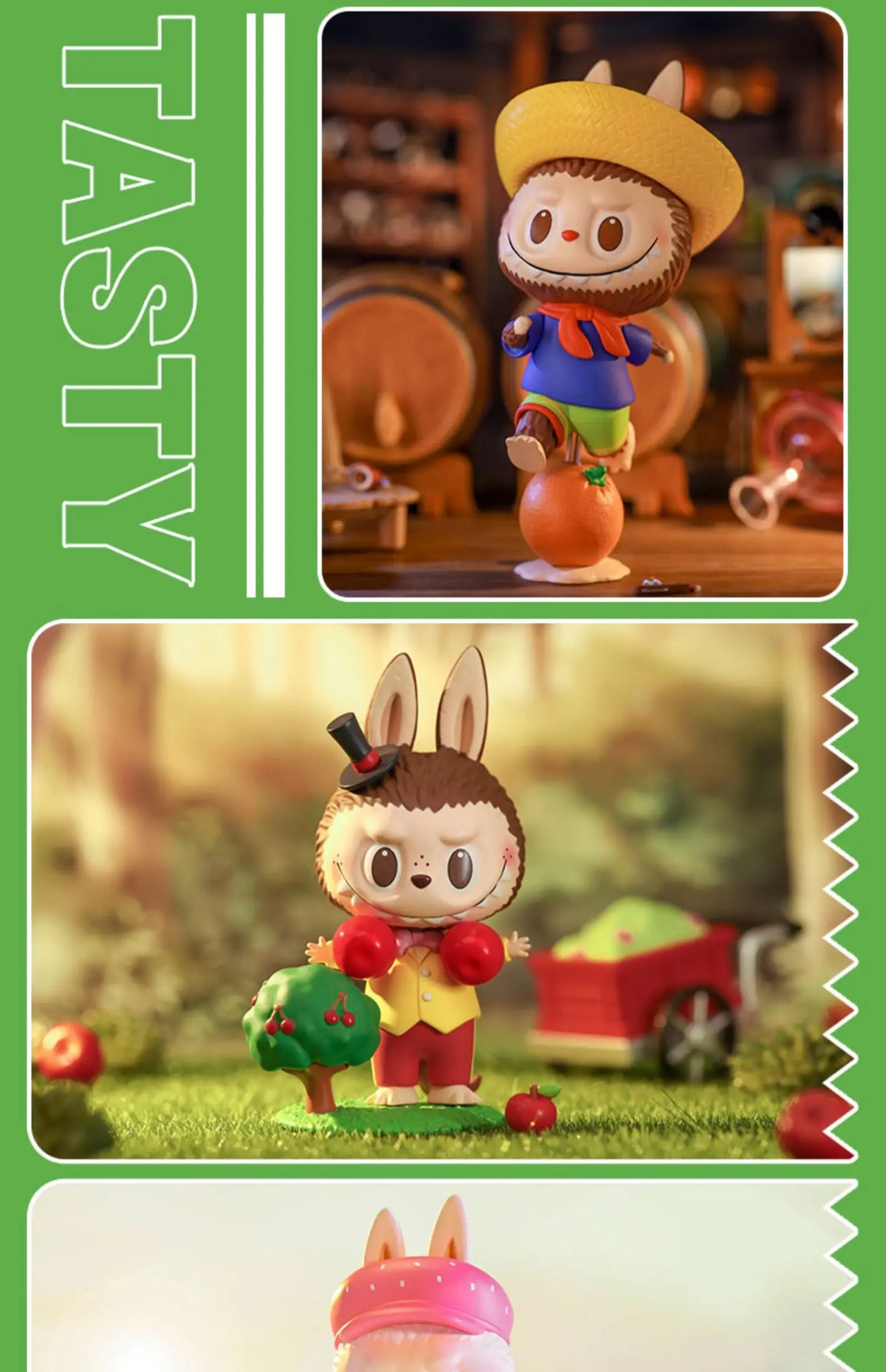 🍓 POP MART Labubu – The Monsters Fruit Series | Boîte Mystère Figurines Kawaii 9–10 cm | Collection Aléatoire Surprise