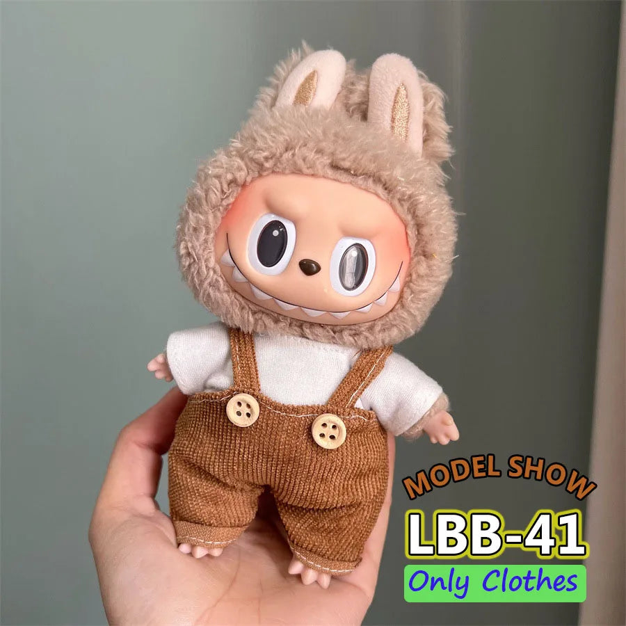 👑 Jupe & Cape Élégante pour Poupée Labubu – Taille 17 cm