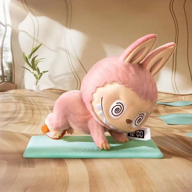 🧘 Figurine Labubu Lazy Yoga – Boîte Surprise Kawaii