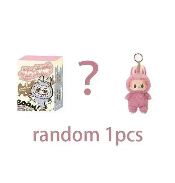💖 Figurine Émaillée Labubu Heartbeat Macaron – Monstre Kawaii Collectible
