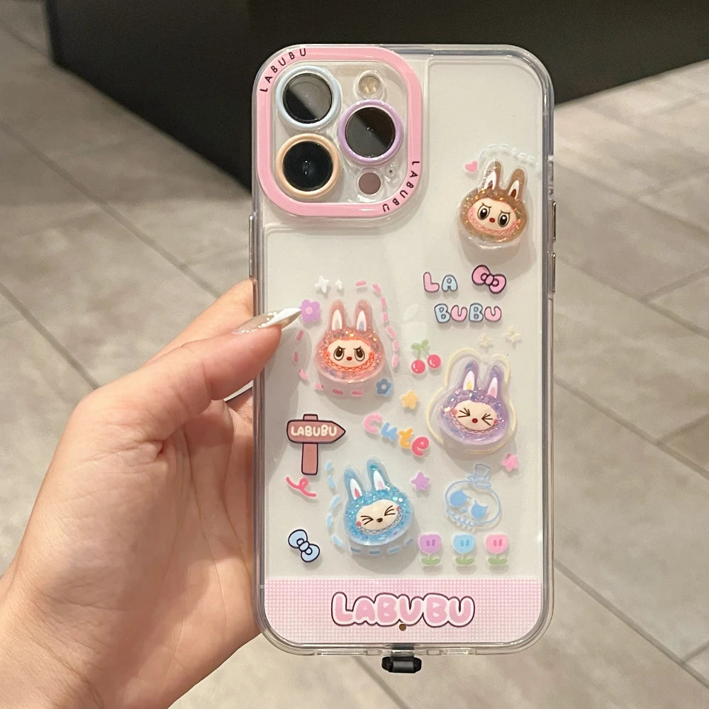 Labubu Light-Up iPhone Case β Shockproof & Glows on Calls