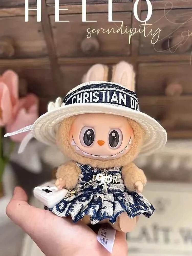 đ VĂȘtements de PoupĂ©e Labubu 17cm - Luxe Mini Macaron