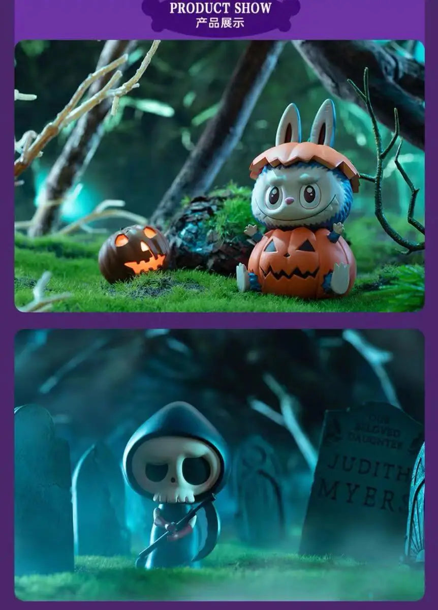 🎃 Figurine de Monstre Halloween Labubu – Boîte Mystère