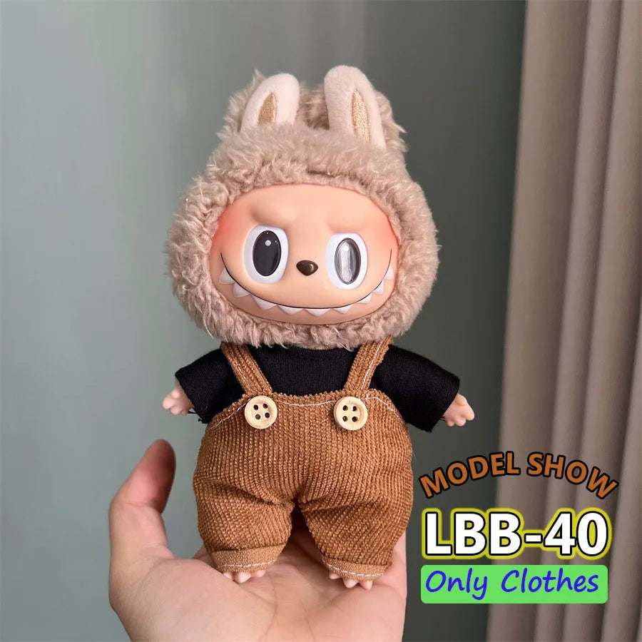 👑 Jupe & Cape Élégante pour Poupée Labubu – Taille 17 cm