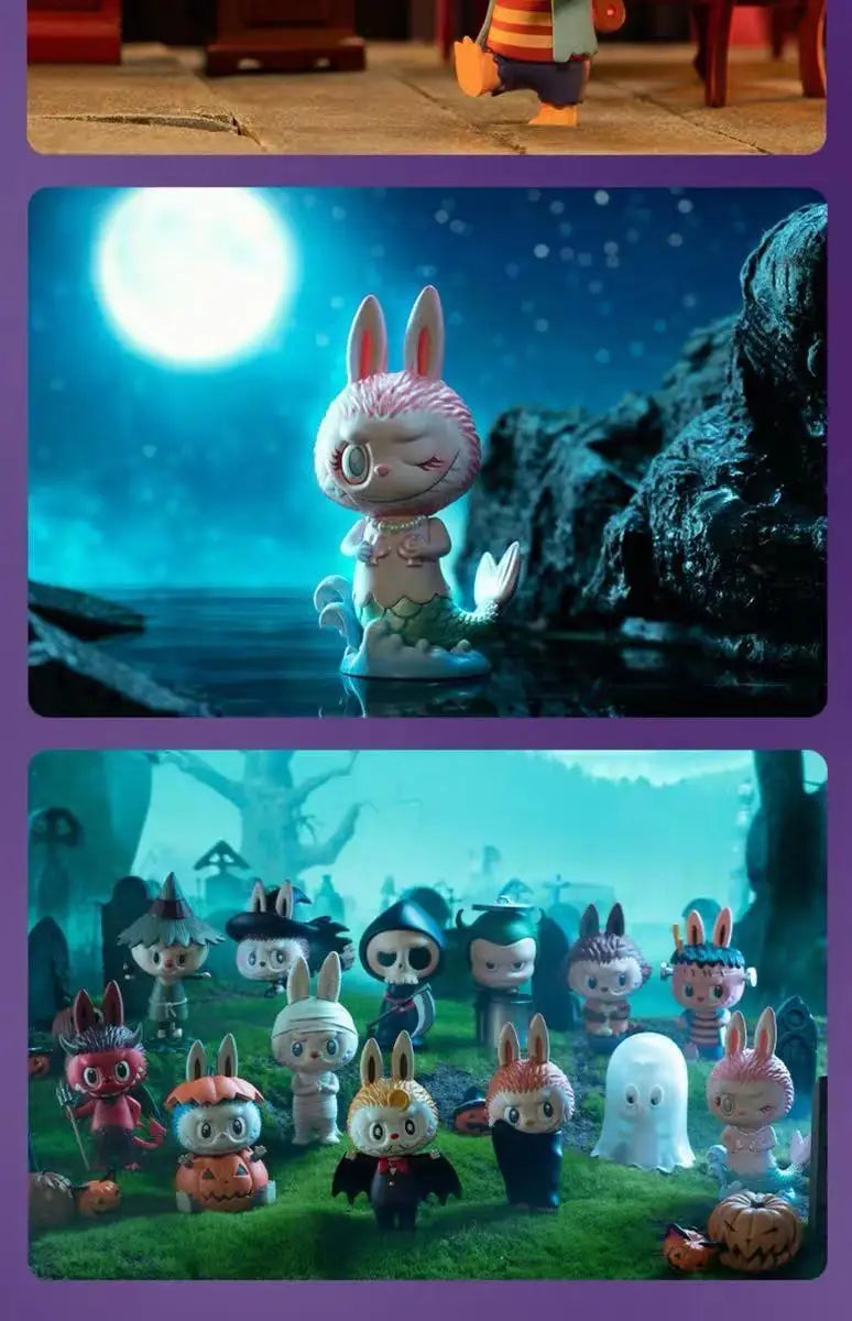 🎃 Figurine de Monstre Halloween Labubu – Boîte Mystère