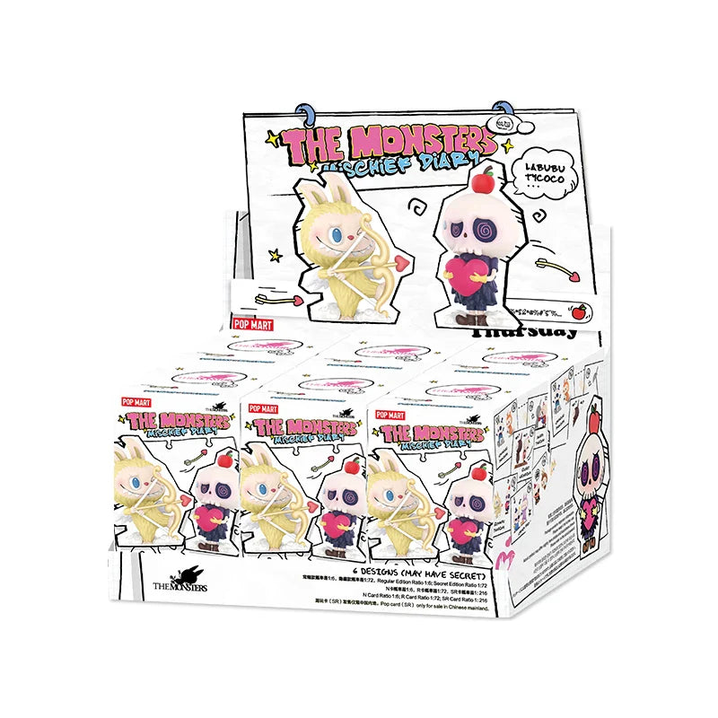 🌟 Figurine Kawaii Labubu | Série Mischief Diary – POP MART (Boîte Mystère)