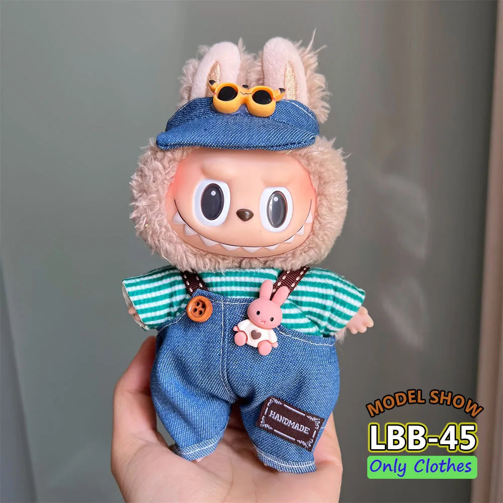 👑 Jupe & Cape Élégante pour Poupée Labubu – Taille 17 cm