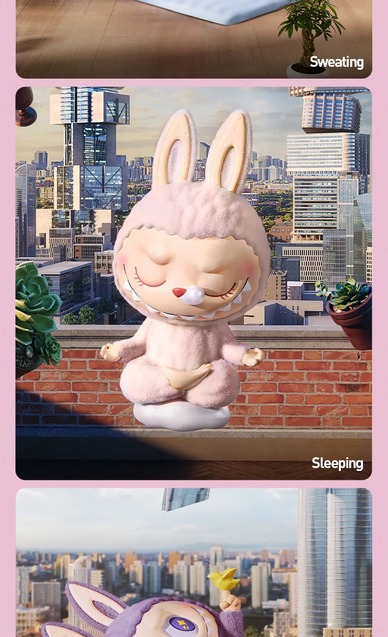 🧘♀️ LABUBU The Monsters – Série Yoga Paresseux