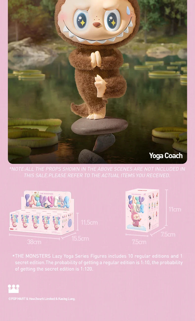 🧘♀️ LABUBU The Monsters – Série Yoga Paresseux