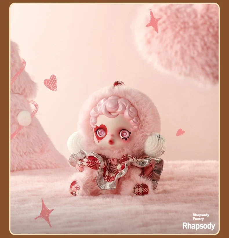 ❄️ SKULLPANDA - Hiver Enchanté : Poupée Pendentif de Collection