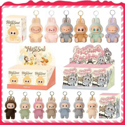 💖 Figurine Émaillée Labubu Heartbeat Macaron – Monstre Kawaii Collectible