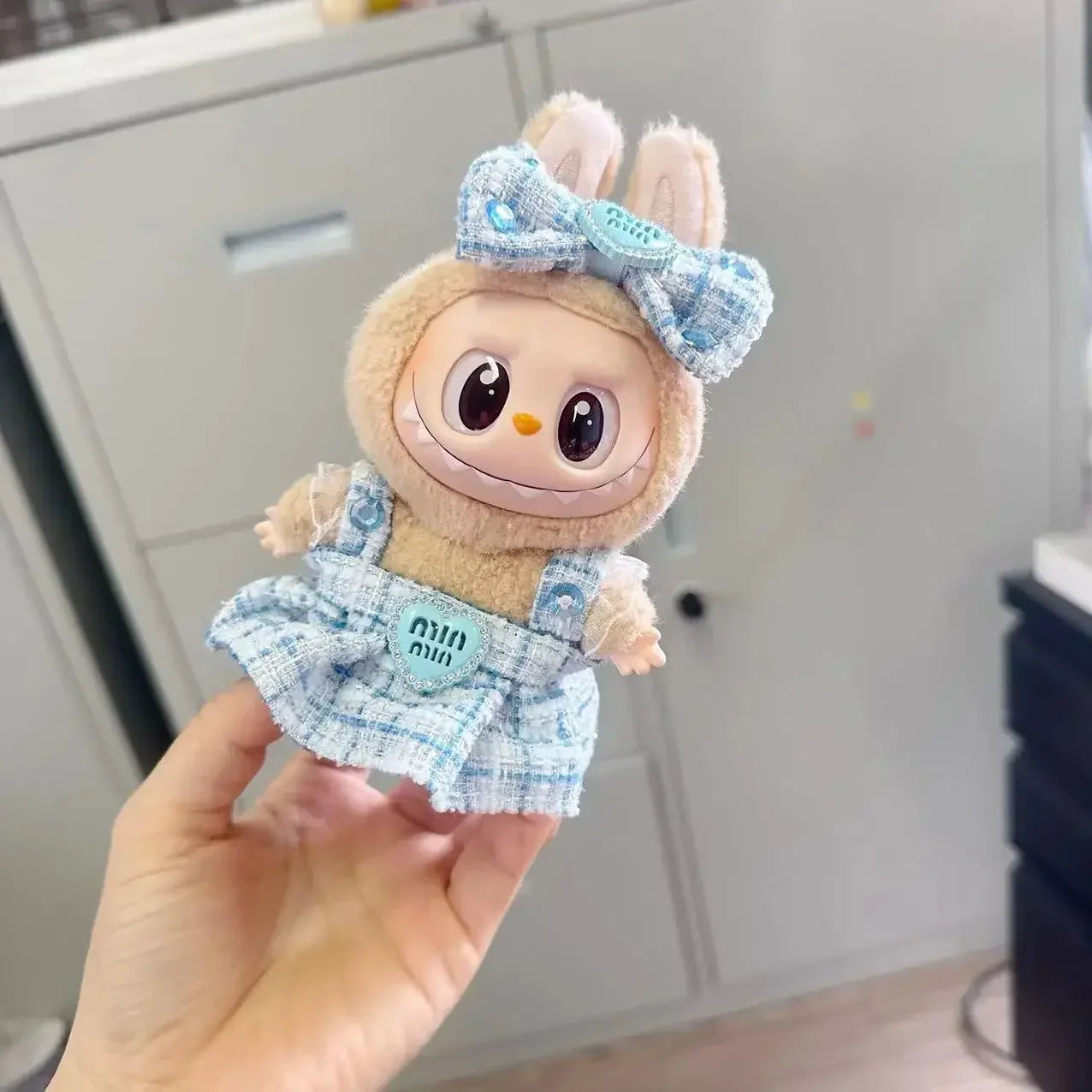 🌟 Accessoires Vêtements Mini Poupée LABUBU 17 cm – Édition K-Pop Style EXO