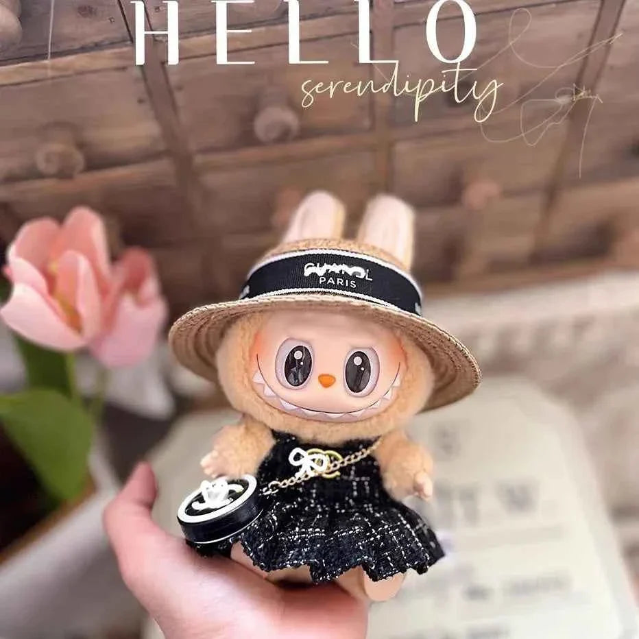 đ VĂȘtements de PoupĂ©e Labubu 17cm - Luxe Mini Macaron