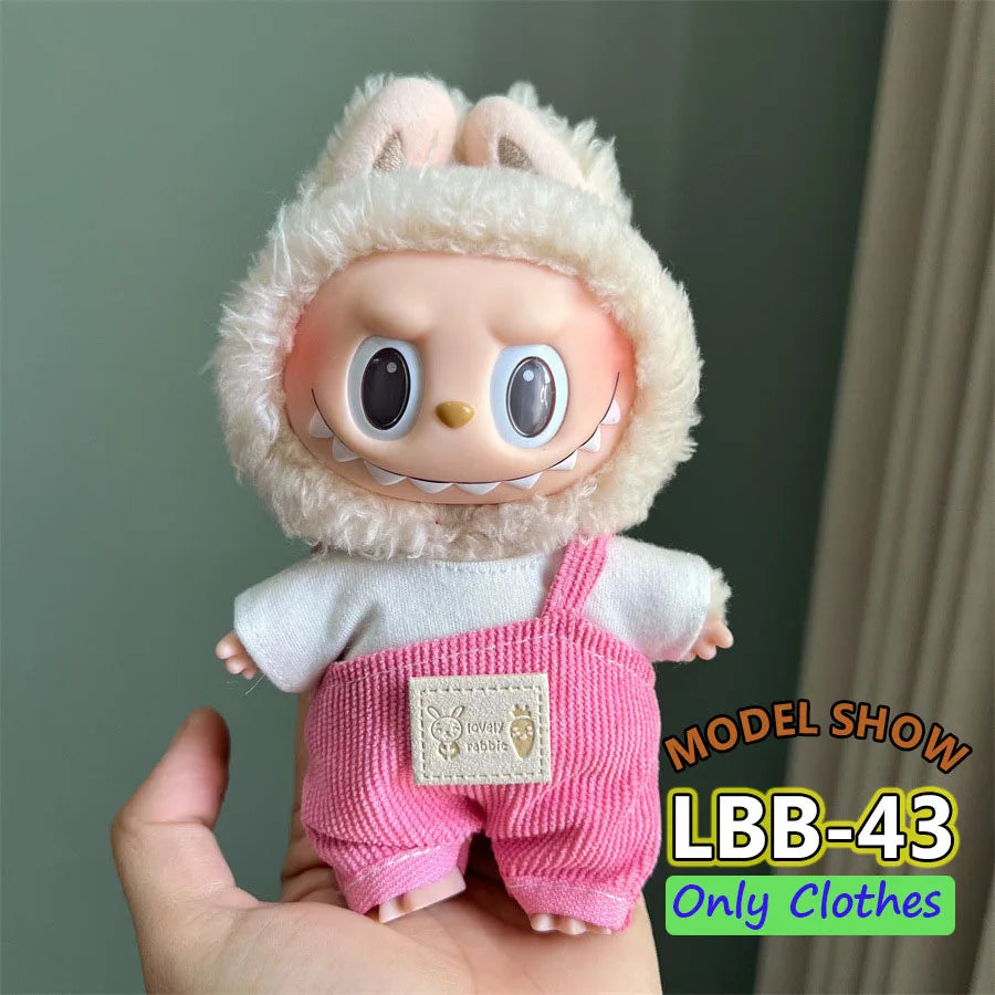 👑 Jupe & Cape Élégante pour Poupée Labubu – Taille 17 cm