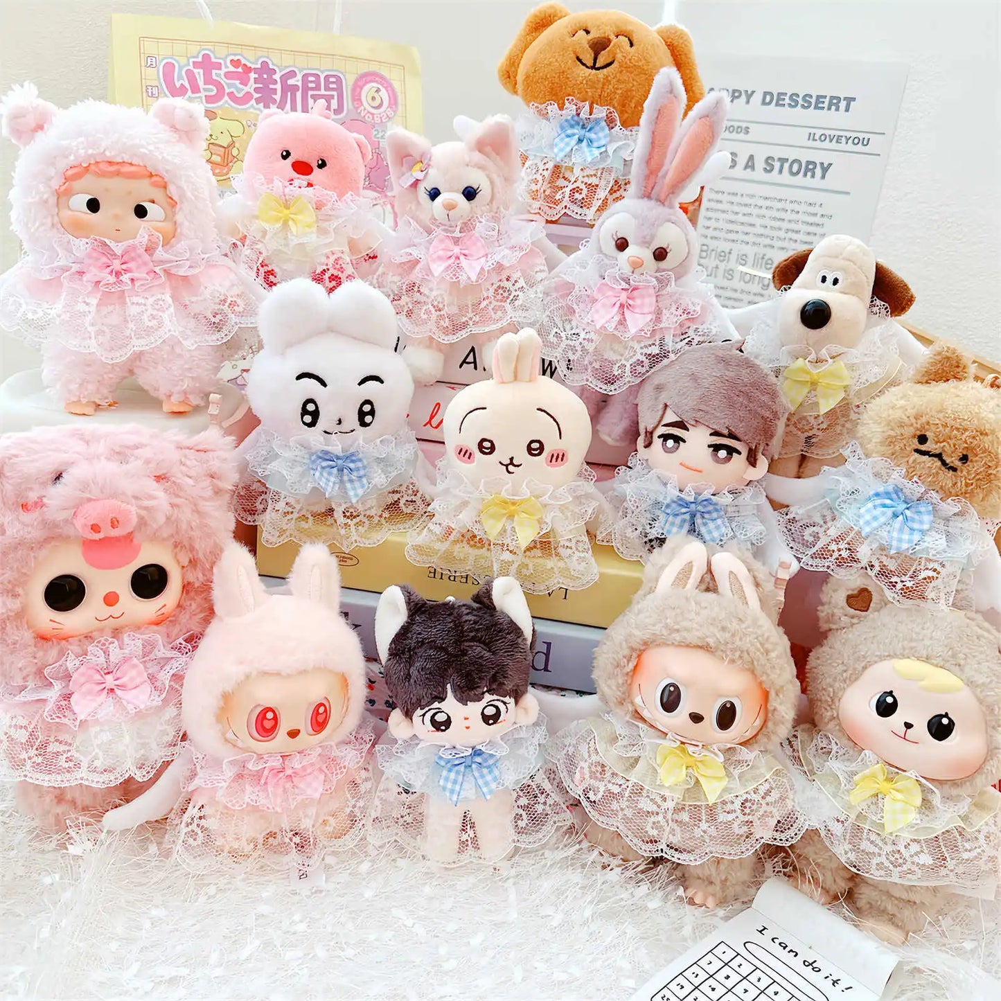 👗🎤 Vêtements Labubu 17cm – Mode Kpop pour Petits Stylistes !