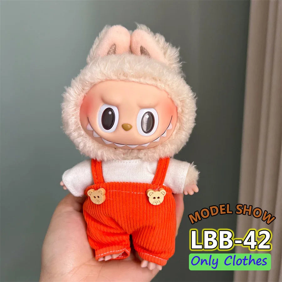 👑 Jupe & Cape Élégante pour Poupée Labubu – Taille 17 cm