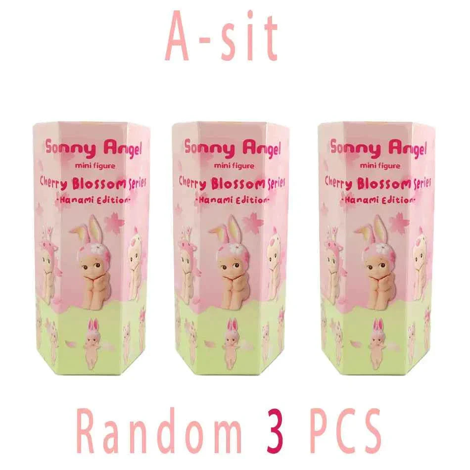 🌸 Figurine Mini Hippers LABUBU – Édition Cherry Blossom