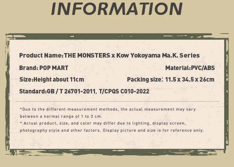 🛸 Figurine Labubu The Monsters x Kow Yokoyama Ma.K. – Boîte Mystère