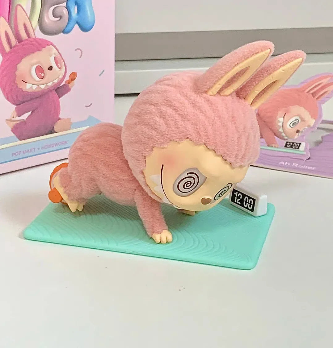 🧘 Figurine Labubu Lazy Yoga – Boîte Surprise Kawaii